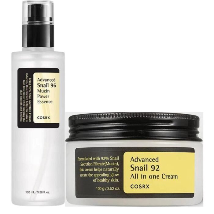 Cosrx Radiance Renewal Snail Skincare Duo Advanced Snail 96 Mucin Power Essence & 92 All-in-One Cream