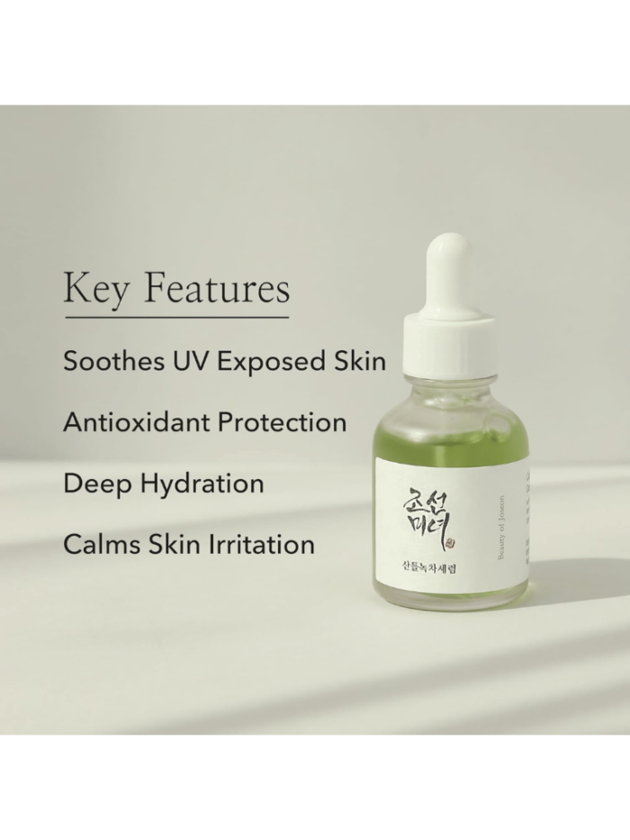 Korean Skincare, Beauty of Joseon Calming Serum Green Tea + Panthenol 30ml