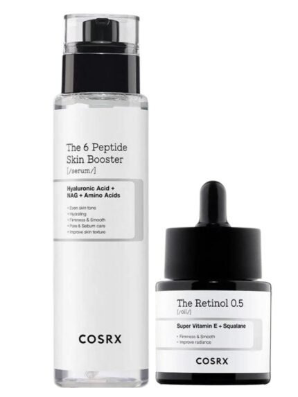 Cosrx Due Wrinkle and Elasticity Booster - The 6 Peptide Skin Booster Serum - The Retinol 0.5 Serum