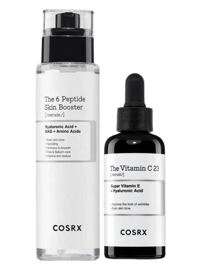 Cosrx Synergy Duo Blemish & Brightening Booster & Face Massager - The 6 Peptide Skin Booster Serum - Vitamin C 23 Serum