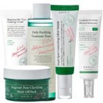 AXIS-Y Experience The Beauty Of Naturally Glowing Skin - Complete Skincare Set with Balancing Toner, Brightening Glow Serum, Hydrating Mask, Calming Cream, and Protective Sunscreen